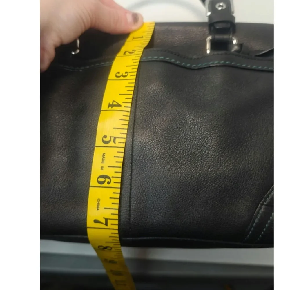 Black Vintage Y2K Caoch Hampton Leather Doctor bag